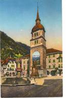 12 / 10 / 247    - ALTDORF   - DORFPLATZ Mit  Tellendenkmal - Altdorf