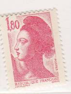 FRANCE N°2220 1.80 ROUGE TYPE LIBERTE IMPRESSION BROUILLEE  NEUF SANS CHARNIERE - Nuovi