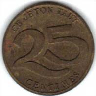 JETON, SAMVA, 25 Cts. (MN 83 ) - Notgeld