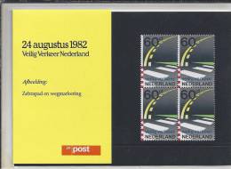 St.- Nederland Postfris PTT Mapje Nummer 6 - 24 Augustus 1982. Veilig Verkeer Nederland. Zebrapad En Wegmarkering. - Neufs