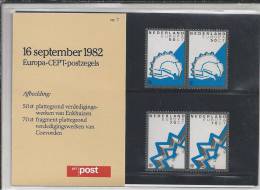 St.- Nederland Postfris PTT Mapje Nummer 7 - 16 September 1982. Europa CEPT Postzegels. Enkhuizen. Coevorden. - Unused Stamps