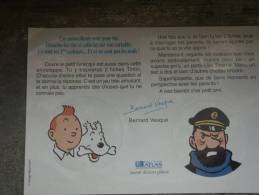 TINTIN AUTOCOLLANT PORTRAITS TINTIN ET LE CAPITAINE  HERGE - Tintin