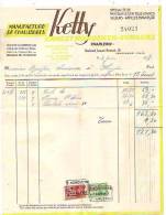 Charleroi - 1937 - Manufacture De Chaussures Ketty - Ernest Hondekyn-Sangers - Kleidung & Textil