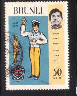 Brunei 1971 50th Anniv. Royal Police Force 50cents Used - Brunei (...-1984)