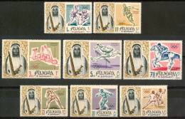 1967 Fujeira (Emirati Arabi) Tokio Olimpiadi Olypic Games Jeux Olympiques Set MNH** Fo114 - Fujeira