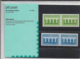 St.- Nederland Postfris PTT Mapje Nummer 20 - 22 Mei 1984. Europapostzegels Brug. - Ongebruikt