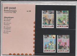 St.- Nederland Postfris PTT Mapje Nummer 25 - 14 November 1984. Kinderpostzegels. Muziekles, Tandarts, Loodgieter,Koning - Neufs