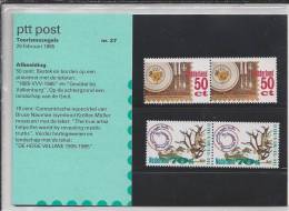St.- Nederland Postfris PTT Mapje Nummer 27 - 26 Februari 1985. Toerismezegels. Bestek En Borden. Geuldal Bij Valkenburg - Ongebruikt