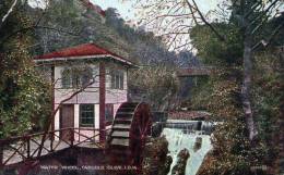 Beatiful  Old Post Card    "  WATER WHEEL , GROUDLE GLEN , I.O.M.  " - Isle Of Man