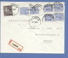 848A+854(X6) Op Aangetekende Brief Met Cirkelstempel TREMELO - 1936-51 Poortman