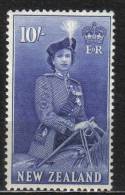 R277 - NUOVA ZELANDA , Ordinaria Il 10/- N. 340  *  Linguella Leggerissima - Unused Stamps