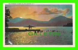 LAKE GEORGE, NY -  THE MORNING PLUNGE IN LAKE GEORGE - - Lake George