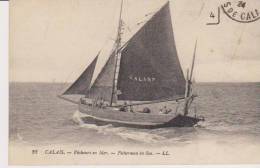 BATEAU . CALAIS ( 62 ) PECHEURS EN MER . Voilier GAL 189 - Pesca