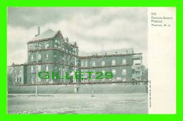 PATERSON, NJ - PATERSON GENERAL HOSPITAL - SPARKLES - SOUVENIR POST CARD CO - UNDIVIDED BACK - - Paterson