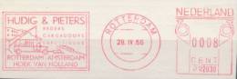 NEDERLAND :1966:  Red Postal Metermark On Fragment : TRANSPORT,SHIPPING,EXPEDITION,HARBOUR,SHIP-OWNERS,DERRICK,CAMION, - Altri & Non Classificati