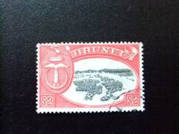 BRUNEI 1952  YV 92 º + YV 96 º SULTAN OMAR ALI SAIFUDDIN + FLEUVE KAMPONG - Brunei (...-1984)