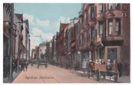 Scotland - Dunfermline - High Street - 1917 - Royal Hotel - People - Philco Series - Fife