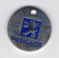 Jeton  De  Caddie  Automobile  Peugeot  Grand  Sigle  Verso  Vierge - Trolley Token/Shopping Trolley Chip