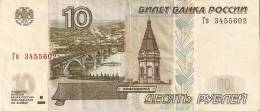 BILLETE DE RUSIA DE 10 RUBLOS DEL AÑO1997 (BANKNOTE) - Russie