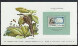 Mkt104kb FAUNA VOGELS KOEKOEK CUCKOO BIRDS BIRD PRESERVATION VÖGEL AVES GREN. VINCENT CARD WITH STAMP 1978 PF/MNH - Coucous, Touracos