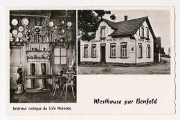 Westhouse Par Benfeld - Double-vues Café Au Moineau - Intérieur Rustique Régional - Extérieur Restaurant - Dos Vierge+++ - Benfeld