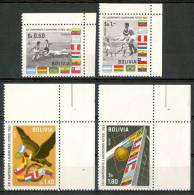 1963 Bolivia Calcio Football Campionato Mondiale Sudamericano Set MNH** Spa12 - Unused Stamps