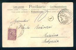 30K110 CONSTANTA ROMANIA 1901 TO ROUSTCHOUK Postage Due , Portomarken Taxe  Bulgaria Bulgarie Bulgarien - Postage Due