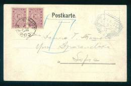 30K95 AUSSIG AUSTRIA TO SOPHIA 1900 Postage Due , Portomarken Taxe  Bulgaria Bulgarie Bulgarien - Timbres-taxe