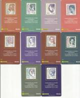 ITALIA REPUBBLICA ITALY REPUBLIC 2002 TESSERE FILATELICHE DONNA NELL´ARTE WOMAN SERIE COMPLETA PERFETTA CON CUSTODIA - Cartes Philatéliques