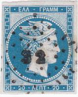 GRECE TETE DE MERCURE N° 4 ( Sans Chiffre Au Verso ) - Used Stamps