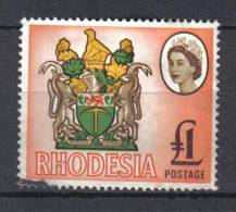 R193 - RHODESIA DEL SUD , 1 Sterlina N. 143  Used - Rodesia Del Sur (...-1964)