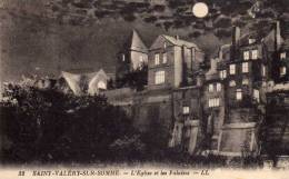 SAINT VALERY SUR SOMME  -  L' Eglise Et Les Falaises - Saint Valery Sur Somme