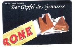 Germany - K2059  12/93 - Toblerone Swiss Chocolate - Schokolade - Pyramiden - Chip Card - K-Reeksen : Reeks Klanten