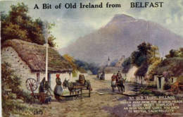 Irlande Du Nord - BELFAST - A Bit Of Old Ireland From Belfast - Mailing Novelty - Carte à Système Dépliant 12 Vues - Antrim