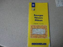 MICHELIN..   BOURGES   NEVERS   MACON  N° 69 - Roadmaps