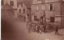 Carte Postale Photo De La Fontaine De TURCKHEIM Avec Animation        - RARE - - Turckheim