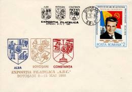 Romania / Special Cover With Special Cancellation /  Alba, Botosani, Constanta - Briefe U. Dokumente