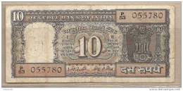 India - Banconota Circolata Da 10 Rupie - India