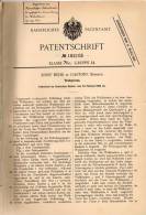 Original Patentschrift - J. Behr In Gastorf B. Raudnitz , 1906 , Walkpresse , Presse !!! - Tools