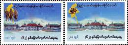 Myanmar - Burma - Birmania - Birma 2010 62th Of Independence - Indipendenza MNH ** Scott # 378-379 Very Rare Set - Myanmar (Birmanie 1948-...)