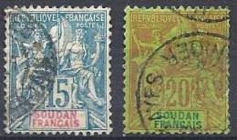 2 Valeurs Oblitérées Groupe De 1894 - Used Stamps