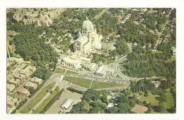 Cp, Canada, Montréal, Vue Aérienne De L'Oratoire St-Joseph, Voyagée 1960 - Montreal