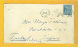 USA: Postmark 1939 Sent To Finland - Covers & Documents