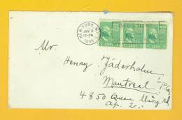 USA: 3 Stamps With Postmark 1939 - Lettres & Documents