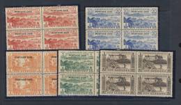 NOUVELLES-HEBRIDES 1957 TAXE BLOC DE 4  YVERT N°T41/45   NEUF MNH** - Altri & Non Classificati