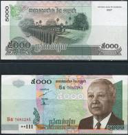 Cambodia 2007 5000 Riel  UNC - Kambodscha