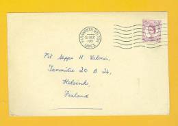 England: Old Cover Sent To Finland - 1961 Postmark - Covers & Documents