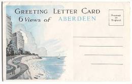 CPA - ABERDEEN - GREETING LETTER CARD ; 6 VIEWS OF ... – Edition ?? - Aberdeenshire