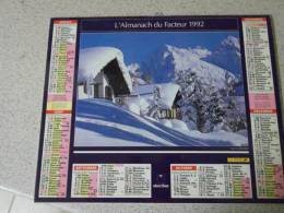 ALMANACH DU FACTEUR   1992   DEPARTEMENT  66 - Grossformat : 1991-00