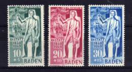 Germany - 1949 - Centenary Of Rastatt Insurrection - MH - Sonstige & Ohne Zuordnung